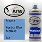 Preview: Mazda, Harbor Blue Metallic, 5D: 400ml Sprühdose, von ATW Autoteile West.